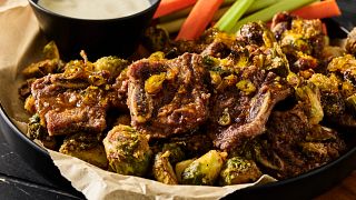 Flanken Short Ribs With Brussels Sprouts